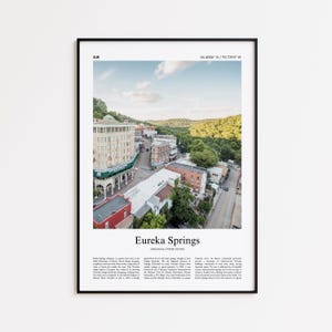 Eureka Springs Color Print, Eureka Springs Real Photo Poster, Eureka Springs Travel Poster Gift, Arkansas, United States, USA