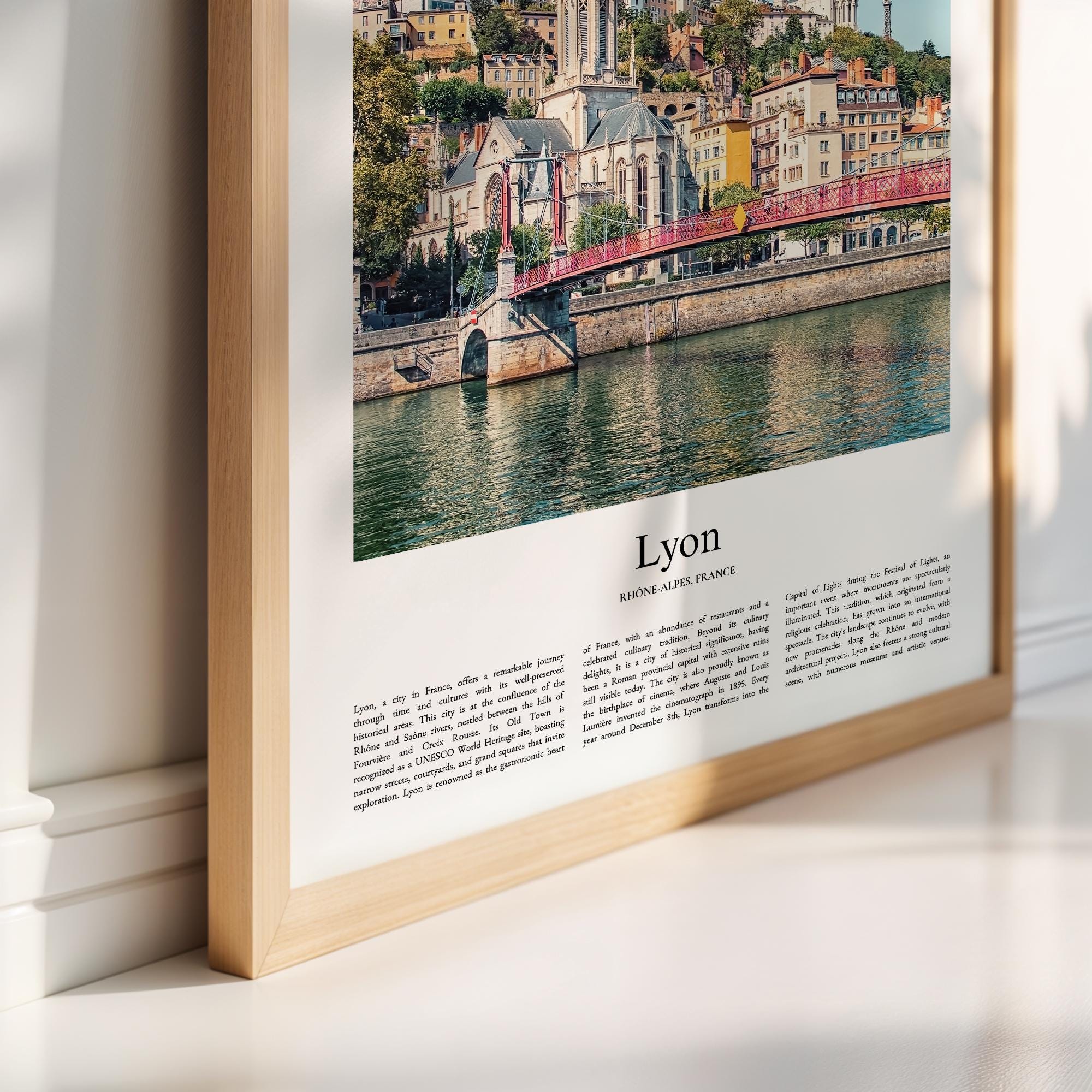 Lyon Color Print, Lyon Real Photo Poster, Lyon Travel Poster Gift ...