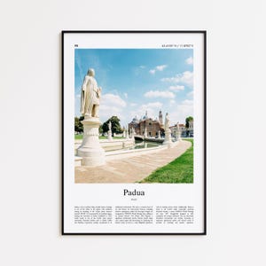 Padua Color Print, Padua Real Photo Poster, Padua Travel Poster Gift, Italy Travel poster, Minimal City Print, Wall Art Print