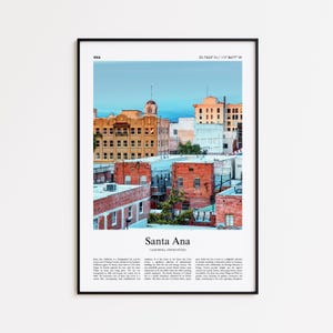 Santa Ana Color Print, Santa Ana Real Photo Poster, Santa Ana Travel Poster Gift, California, United States, USA, Wall Art Print