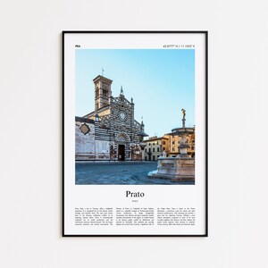 Prato Color Print, Prato Real Photo Poster, Prato Travel Poster Gift, Italy Travel poster, Minimal City Print, Wall Art Print