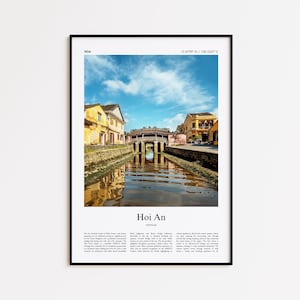 Hoi An Color Print, Hoi An Real Photo Poster, Hoi An Travel Poster Gift, Vietnam Travel poster, Minimal City Print, Wall Art Print