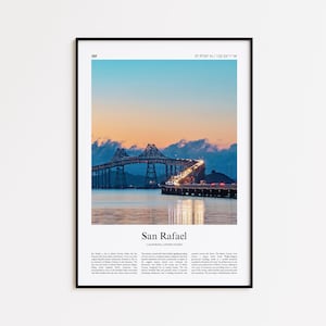 San Rafael Color Print, San Rafael Real Photo Poster, San Rafael Travel Poster Gift, California, United States, USA, Wall Art Print