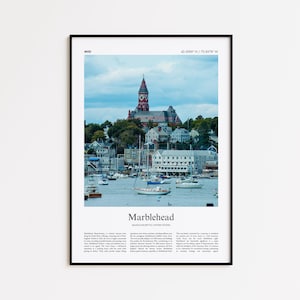 Marblehead Color Print, Marblehead Real Photo Poster, Marblehead Travel Poster Gift, Massachusetts, United States, USA, Wall Art Print