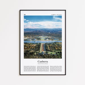 Canberra Color Print, Canberra Real Photo Poster, Canberra Travel Poster Gift, New South Wales, Australia Travel poster, Minimal City Print