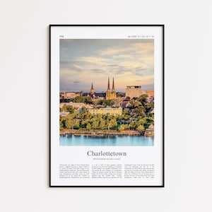 Charlottetown Color Print, Charlottetown Real Photo Poster, Charlottetown Travel Poster Gift, Prince Edward Island, Canada, Wall Art Print