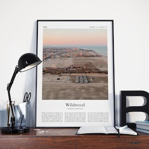 Wildwood Color Print, Wildwood Real Photo Poster, Wildwood Travel Poster Gift, New Jersey, United States, USA Travel poster, Minimal Print image 8