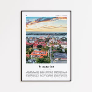 St Augustine Color Print, St Augustine Real Photo Poster, St Augustine Travel Poster Gift, Florida, United States, USA, Wall Art Print