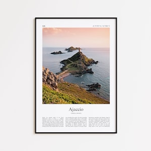 Ajaccio Color Print, Ajaccio Real Photo Poster, Ajaccio Travel Poster Gift, Corsica, France Travel poster, Minimal City Print