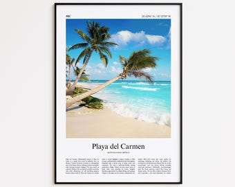 Playa del Carmen Color Print, Playa del Carmen Real Photo Poster, Playa del Carmen Travel Poster Gift, Quintana Roo, Mexico, Wall Art Print
