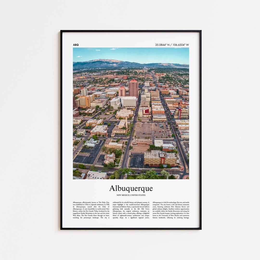 Albuquerque Color Print, Albuquerque Real Photo Poster, Albuquerque ...