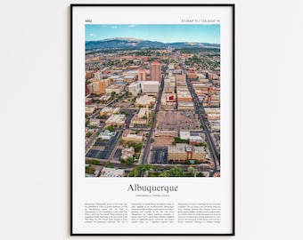 Albuquerque Color Print, Albuquerque Real Photo Poster, Albuquerque Travel Poster Gift, New Mexico, United States, USA, Wall Art Print