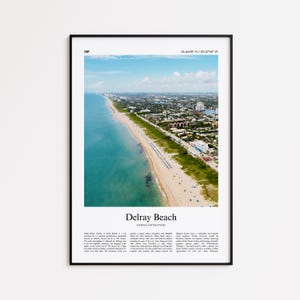 Delray Beach Color Print, Delray Beach Real Photo Poster, Delray Beach Travel Poster Gift, Florida, United States, USA, Wall Art Print