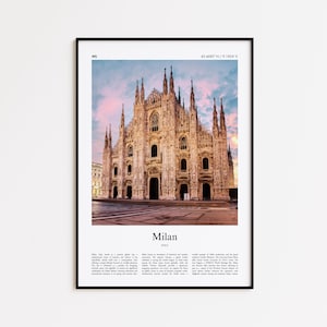Milan Color Print, Milan Real Photo Poster, Milan Travel Poster Gift, Italy Travel poster, Minimal City Print, Wall Art Print