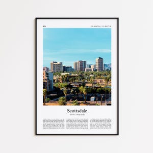 Scottsdale Color Print, Scottsdale Real Photo Poster, Scottsdale Travel Poster Gift, Arizona, United States, USA, Wall Art Print