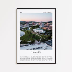 Huntsville Color Print, Huntsville Real Photo Poster, Huntsville Travel Poster Gift, Alabama, United States, USA, Wall Art Print