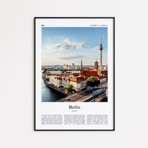 Berlin Color Print, Berlin Real Photo Poster, Berlin Travel Poster Gift, Germany Travel poster, Minimal City Print, Wall Art Print