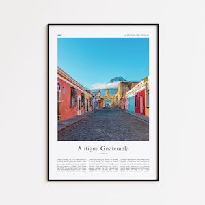 Antigua Guatemala Color Print, Antigua Guatemala Real Photo Poster, Antigua Guatemala Travel Poster Gift, Guatemala, Wall Art Print