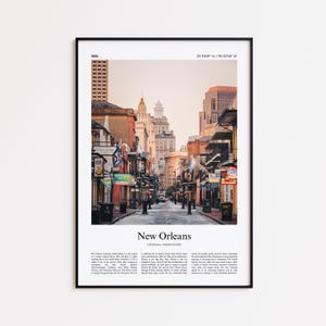 New Orleans Color Print, New Orleans Real Photo Poster, New Orleans Travel Poster Gift, Louisiana, United States, USA, Wall Art Print