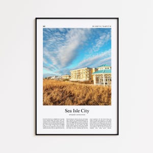 Sea Isle City Color Print, Sea Isle City Real Photo Poster, Sea Isle City Travel Poster Gift, New Jersey, United States, USA, Wall Art Print
