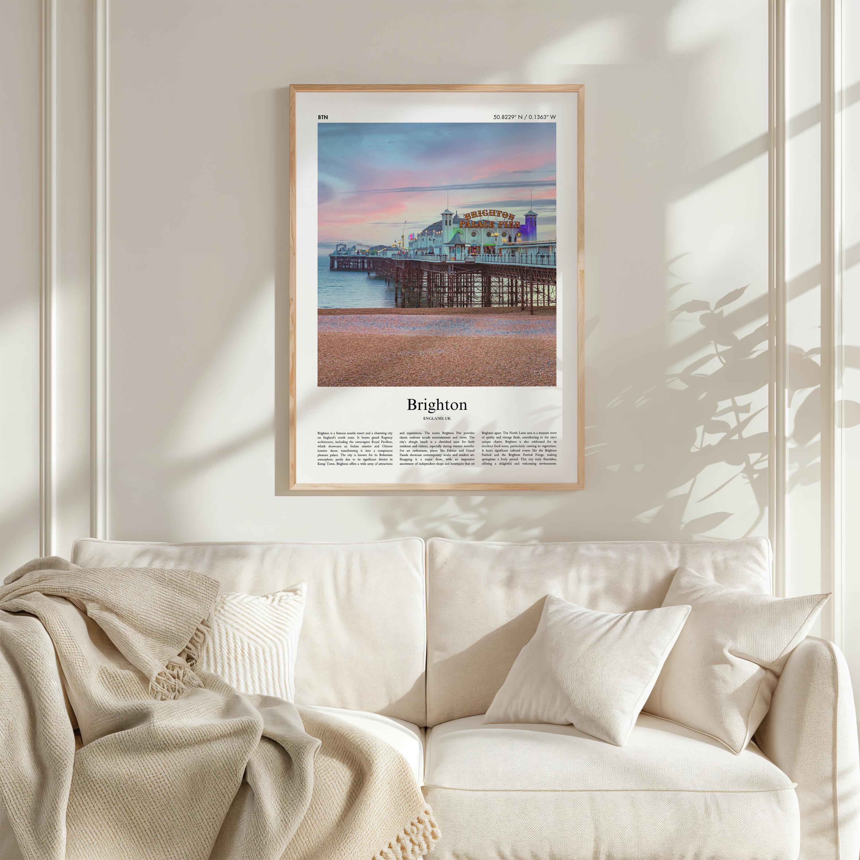 Brighton Color Print, Brighton Real Photo Poster, Brighton Travel ...