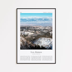 Los Alamos Color Print, Los Alamos Real Photo Poster, Los Alamos Travel Poster Gift, New Mexico, United States, USA, Wall Art Print