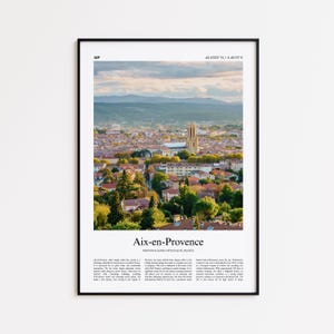 Aix-en-Provence Color Print, Aix-en-Provence Real Photo Poster, Aix-en-Provence Travel Poster Gift, Provence-Alpes-Côte d&#39;Azur, France
