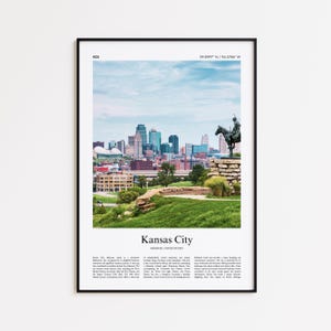 Kansas City Color Print, Kansas City Real Photo Poster, Kansas City Travel Poster Gift, Missouri, United States, USA, Wall Art Print