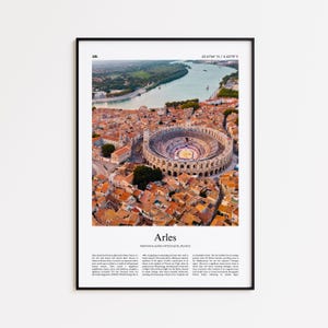 Arles Color Print, Arles Real Photo Poster, Arles Travel Poster Gift, Provence-Alpes-Côte d&#39;Azur, France Travel poster, Minimal City Print