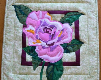Rose Applique Wall Hanging