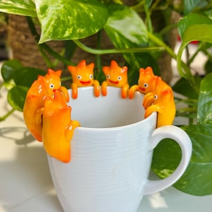 Handgjord tepåsehållare "Calcifer"