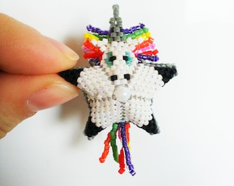 Beaded star shaped Unicorn - PDF tutorial