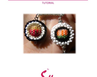 Beaded sushi maki PDF TUTORIAL