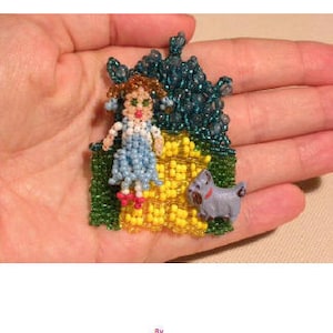 Beaded doll charm- PDF TUTORIAL in ENGLISH image 1