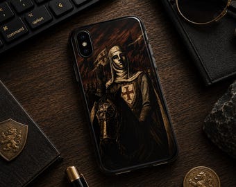 Templar Knight iPhone Case – Knight Crusader Phone Case – Medieval iPhone Protection, Faith, History and Warrior Spirit