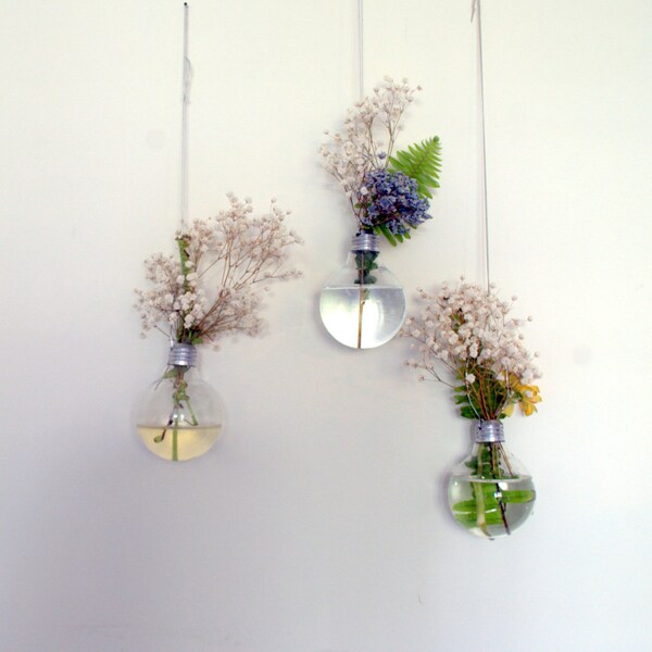 Light Bulb Hanging Vase Set of 3 Sale