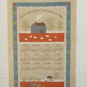 Calendar 1990 - Etsy