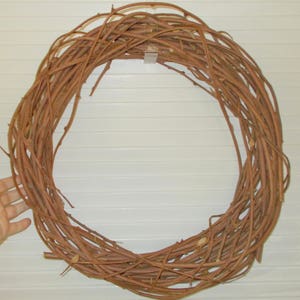 2 Handmade Twig Runner Vine Natural Wreaths 17&quot; & 18&quot; Primitive Rustic Country Decor or Craft