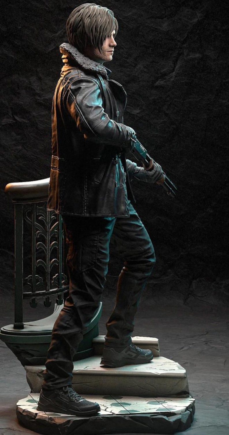 Leon Kennedy Handpainted resident Evil Requiem Resin Collectible leon-kennedy-handpainted-resident-evil-requiem-resin-collectible