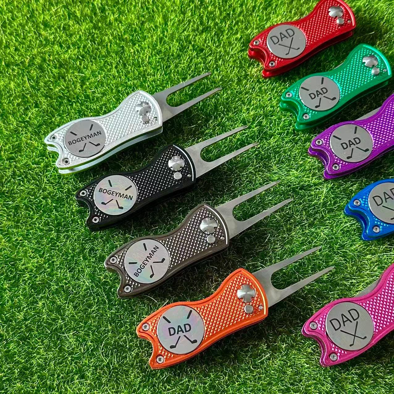 カスタムゴルフディボットツールキット ボールマーカー付き 写真/ロゴ 