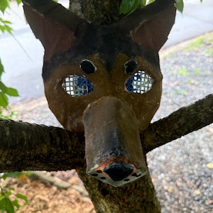 Brown German Shepard Therian mask(Includes snout and big ears)