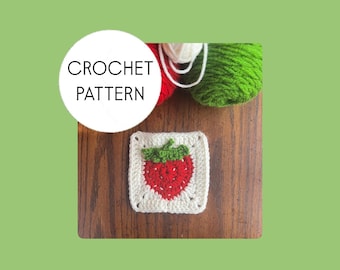 Modèle au crochet fraise grand-mère • PDF uniquement