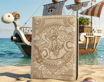 Monkey D Luffy Gear 5 Laser Engraved TCGuard 9 Pocket Binder