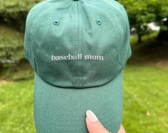 Baseball Mom Hat Embroidered Baseball Cap Adjustable Game Day Hat Gift for Sports Moms Softball or Baseball Mom Cap