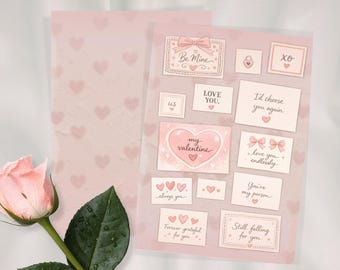 Valentine’s Card Template – Printable Digital Download for Your Special Someone