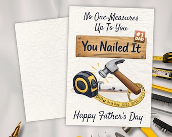 You Nailed It Father’s Day Card | Funny Dad Card | Printable Digital DIY Template