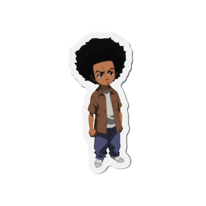 Huey Freeman Die-Cut Magnet - Political Activist, Boondocks, Refrigerator Decor, Strong Adhesive, Fridge Magnet, Cartoon Character