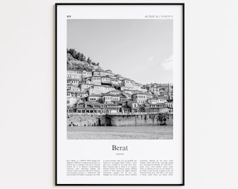 Tirage Argentique Original Shqipëria (Albanie) - Berat - Rehaussé, 1917, 16,5x24cm