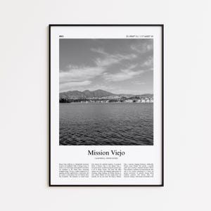 Mission Viejo Black and White Print, Mission Viejo Photo Poster, Mission Viejo Travel Poster Gift, California, United States, USA