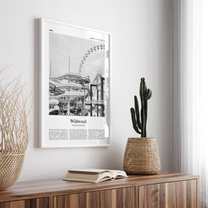Wildwood Black and White Print, Wildwood Photo Poster, Wildwood Travel Poster Gift, New Jersey, United States, USA Wall Art Print image 4